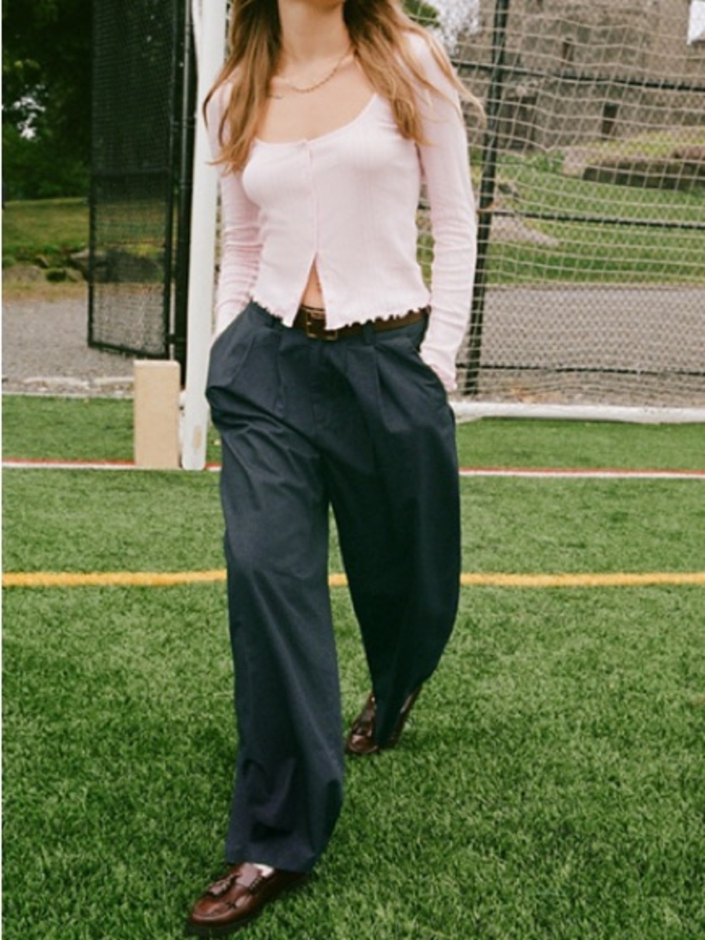 Urban Outfitters BDG Grandpa Twill Mid-Rise Trousers Pants